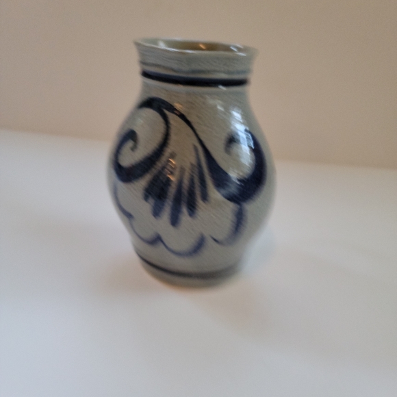 Staffel Stoneware W Germany Colbalt Blue Salt Glazed 8 inch Pitcher - Picture 3 of 7